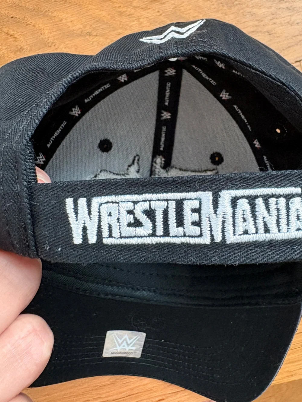 WrestleMania Vegas Black Embroidered Baseball Cap